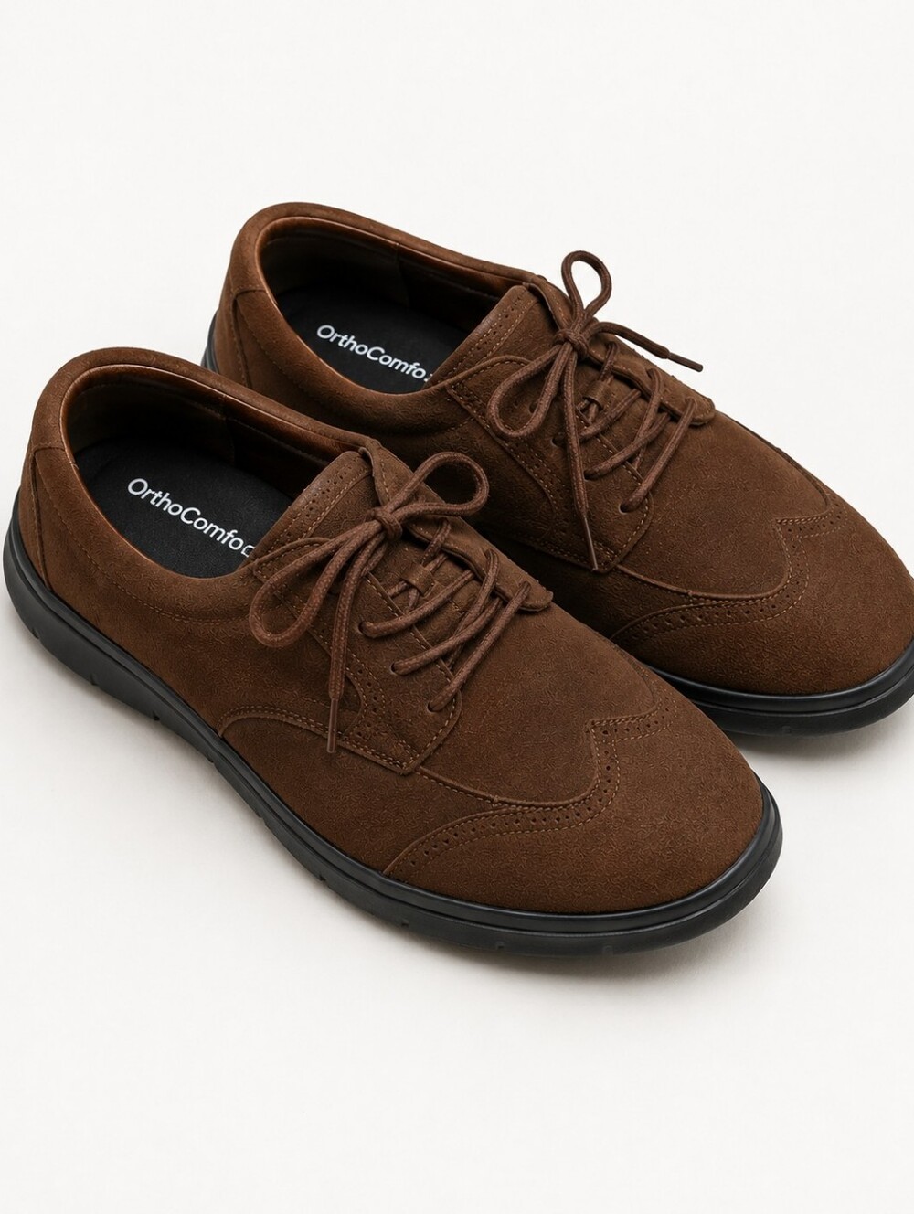 Men’s Brown Wingtip Oxford Dress Shoes Size 11-11.5 EU 45 – Worn Once